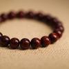 Blood sandalwood optimized jade beaded bracelet women's retro high-end bracelet simple and versatile exquisite gift box jewelry women