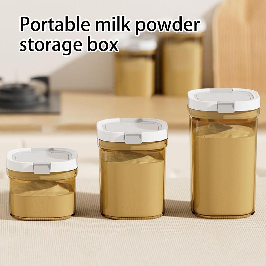 Küche Frei Schaber Löffel Milchpulver Glas Aufbewahrung Anti UV Wiederverwendbar Lebensmittel Versiegelte Dose BPA Frei Kunststoff Kanister Stapelbar