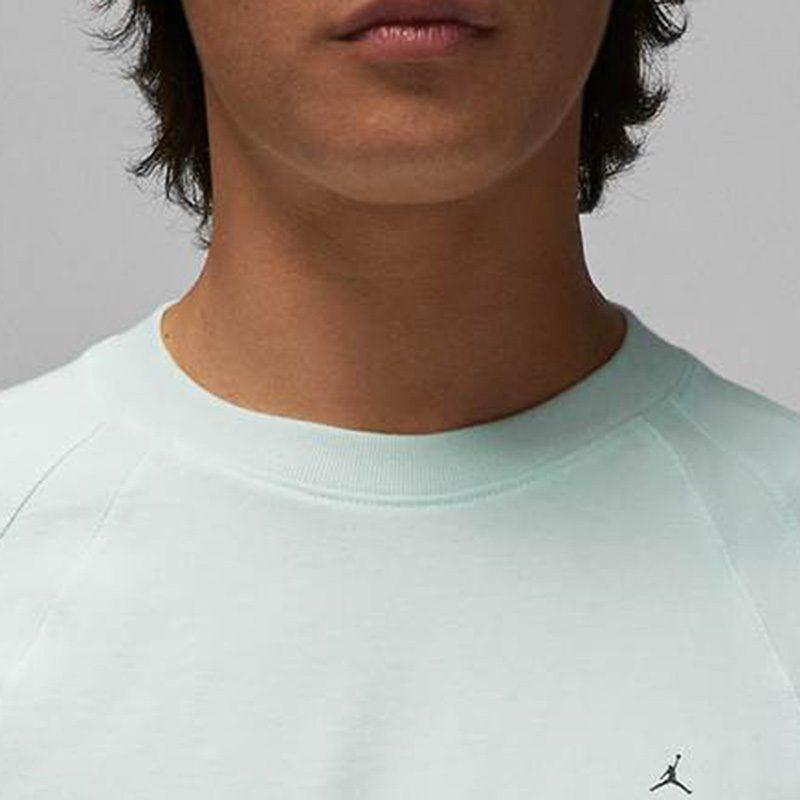 Jordan T Shirts Men's Slight Green Crew Neck Moderate Straight Fit DX9592-394