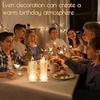 4PCS LED Flameless Candles ,LED Clearance Pillar Candles, Battery Included,Decoracion For Halloween Christmas White