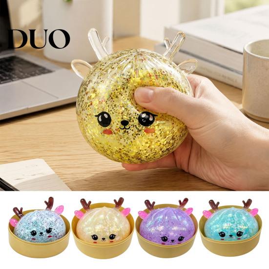 Novelty Gifts for Birthday Soft Squeeze Toy Stress Relief, Anxiety Sensory Fidget Durable TPR Balls Adults Kids, Hand Exercise Tool Kneading