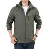 Herren Locker Lässig Outdoor Übergroße Kapuzenwindjacke Langarmjacke