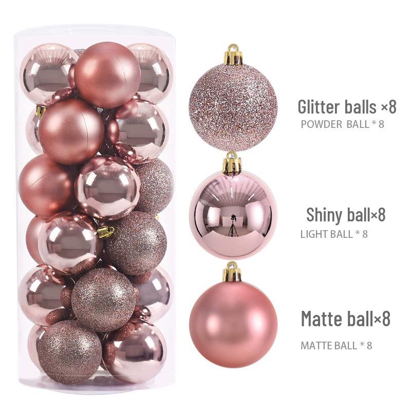 Vergoldete Weihnachtsbaum- und Fensterhänge-Ornamente - Feiertags-Dekorationskugel für Hochzeiten und Feiern