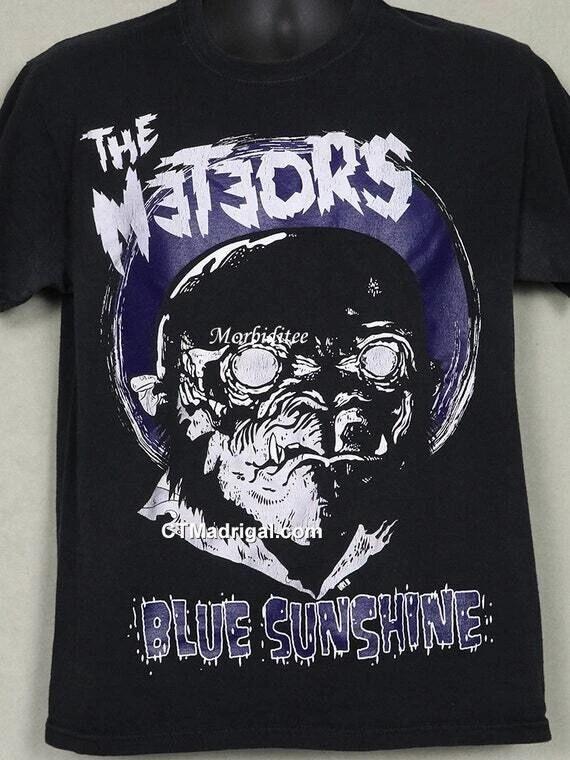 The Meteors Blue Sunshine Retro Black Unisex T-shirt Vtg S-5XL WA0362 Unisex T-Shirt XXL