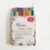 Kit 30 Colors Metallic Marker Pen Water-based Ink