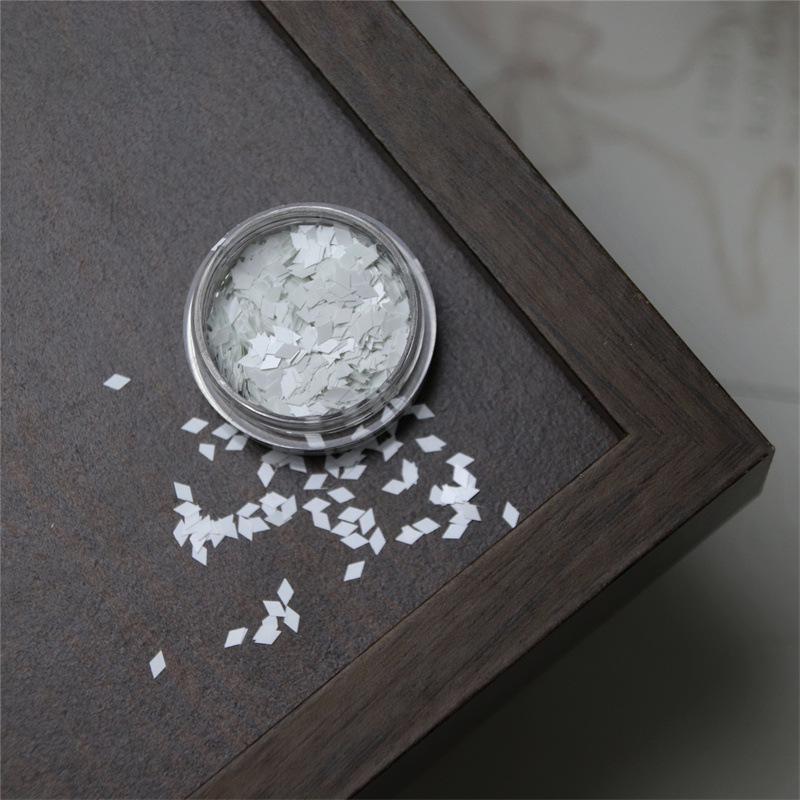 

Mini 2mm Snowflake & Rhombus Nail Art Sequins - Ultra-Thin Gold & Silver Glitter Dots