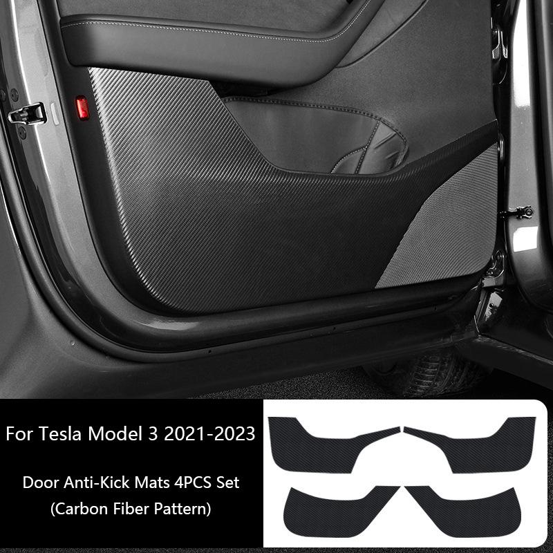 For Tesla Model Y/3 2021-2025 Door Anti-kick Sticker Model Y Juniper Soil-proof Mat Side Door Anti-scratch Protective Stickers