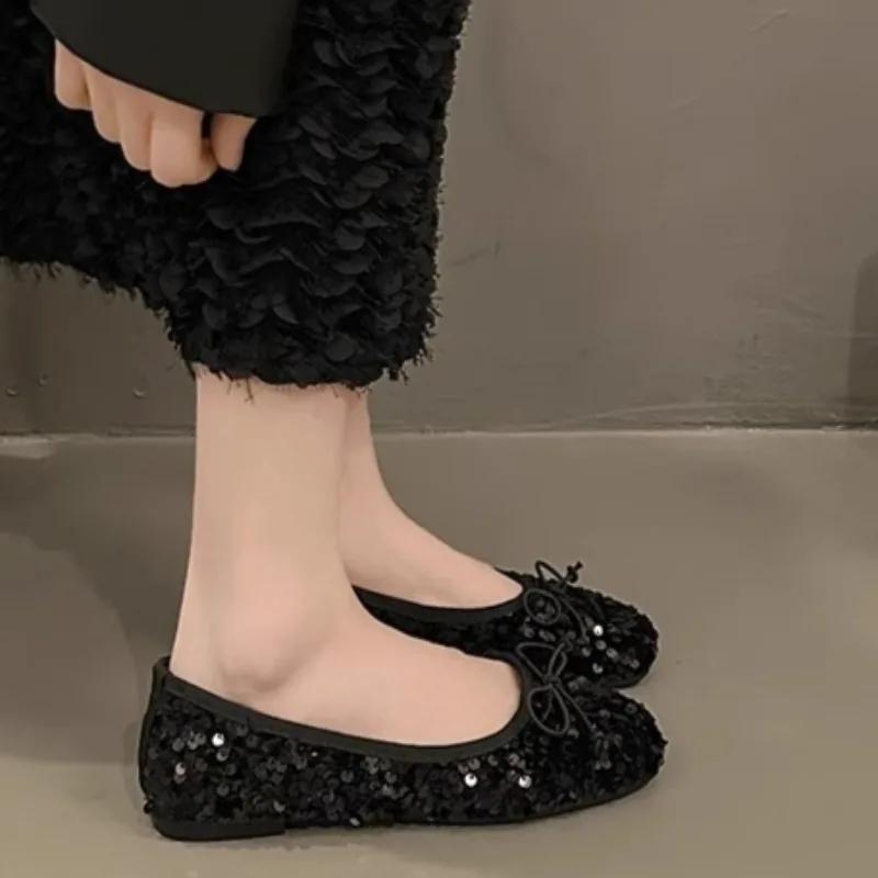 Fashion Women's Heels Spring New Flat-soled Shallow Mouth Elegant Daily Comfortable Soft-soled Square Head Women's Shoes