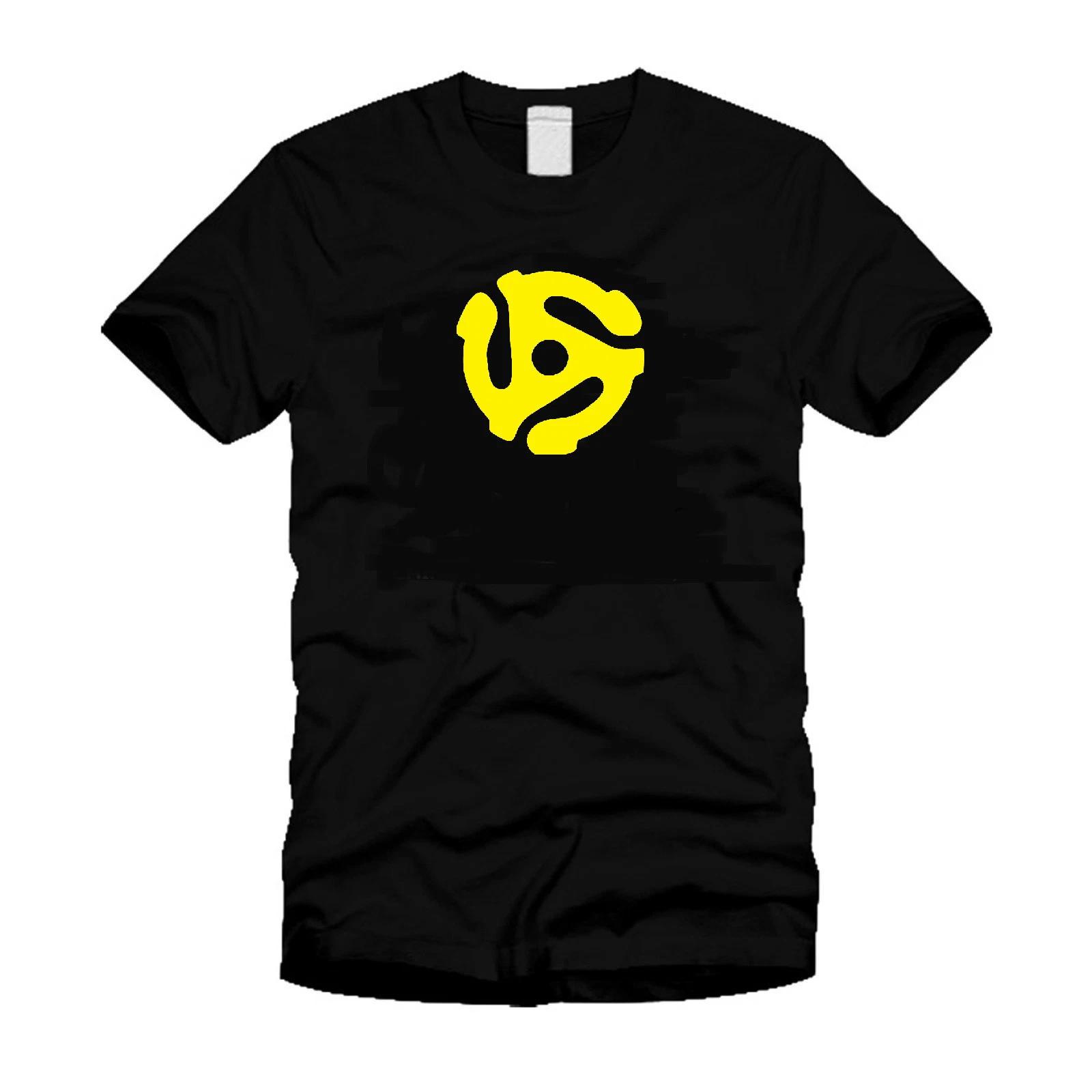 ШПИНДЕЛЬ 45 об/мин Адаптер для проигрывателя виниловых пластинок DJ Ретро - Черная футболка XL