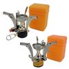 Cross-Border Camping Mini Portable Stainless Steel Gas Stove for Picnics