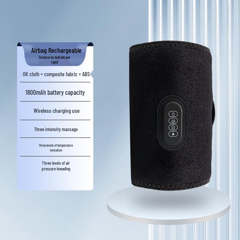 Global Calf Massager: Heated Vibration, Constant Temp, Breathable Compress, Air Wave Foot Massage. Vibration Heating Air Pressure Massage Single