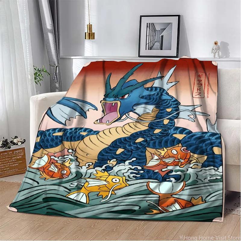 Pokemon Charmander Cute Cartoon Flannel Fluffy Throw Camping Blankets for Children Sofa Throw Thin Picnic Blanket Fashion Gifts