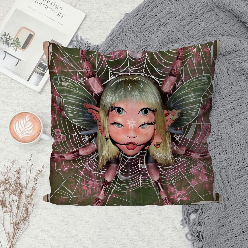1 PZ Federa Cuscino Album Melanie Martinez Gioco Caldo Decorazione Divano Casa Stampa Double-sided Peluche Corto Carino Copricuscino