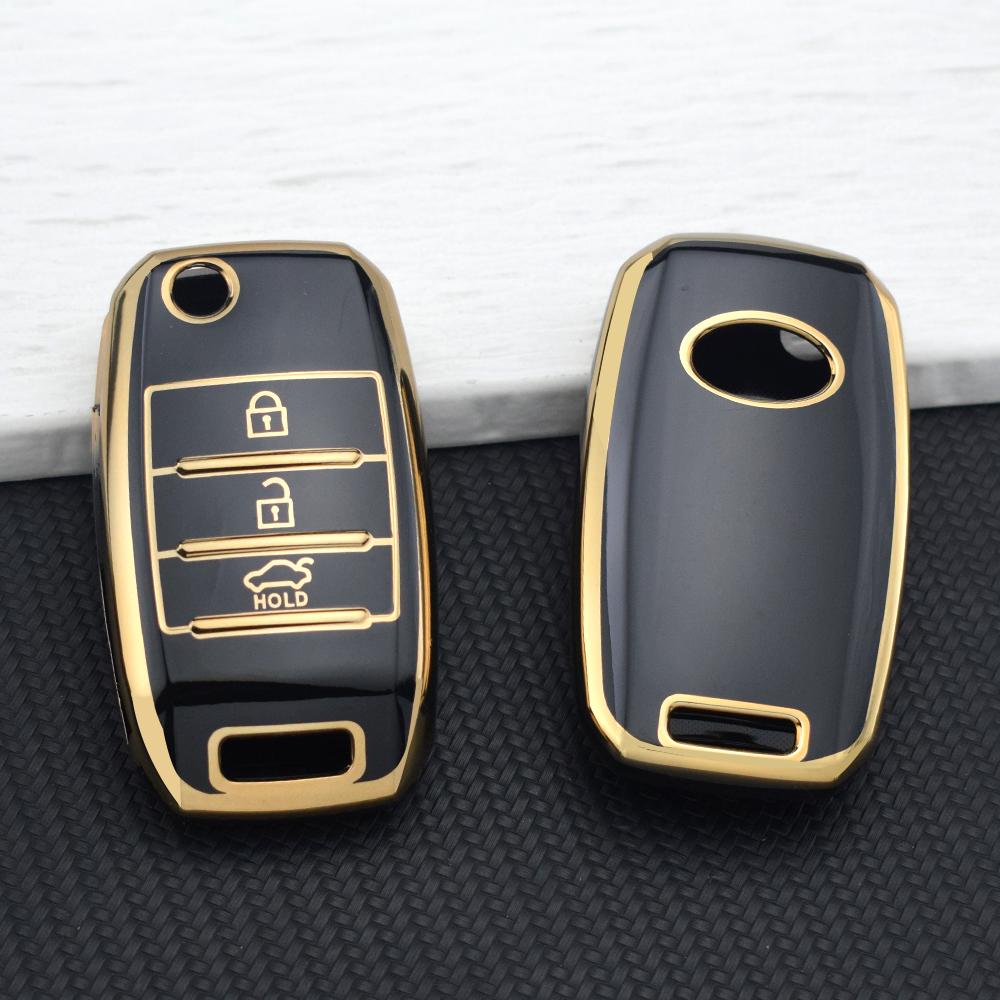 TPU Car Key Case for KIA RIO 3 K2 K3 K4 K5 Sportage Picanto Optima Soul Ceed Sorento Forte Stinger 3/4 Buttons Cerato Key Cover
