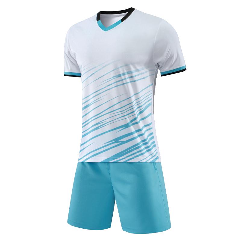 Soccer Print Suit Breathable Club Team Comfortable Quick Dry Shirts Shorts Running  Training Jersey Tracksuit
