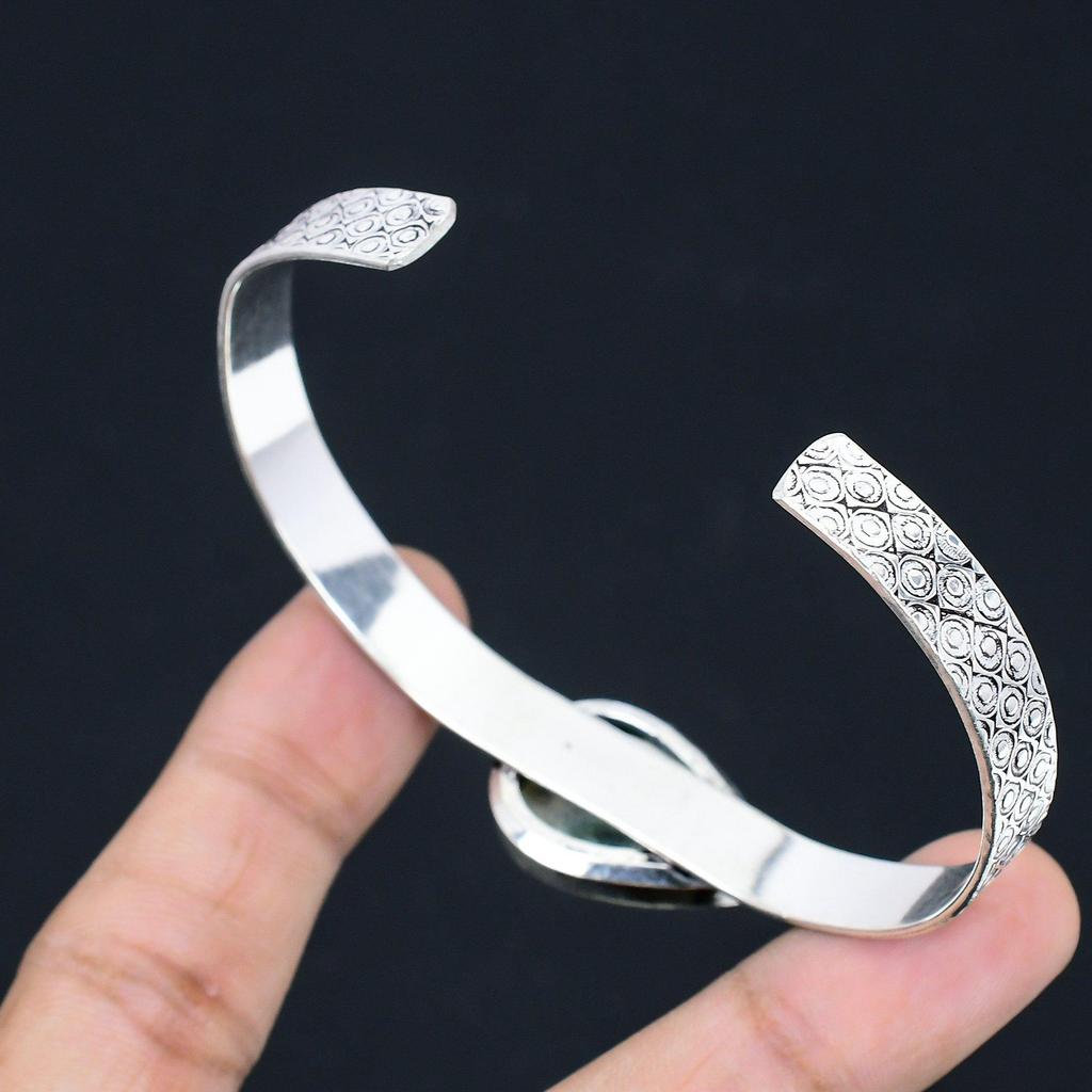 Pear K2 Jasper Gemstone 925 Sterling Silver Unique Birthday Anniversary Bangle