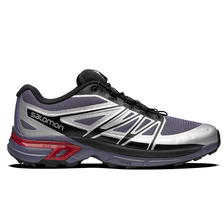 Salomon Xt-Wings 2 Outdoor Professional Fabric Non-Slip Wear-Resistant Low-Top Running Shoes Unisex Running Shoes Gray Blue 414687