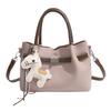 Pu Womens Tote Bag With Top Stitching Casual Crossbody For Daily Use