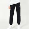 Li-Ning Simple Logo Mid-Waist Drawstring Breathable Versatile Tapered Knit Sports Pants Women Bottoms Black AKLVB40-1