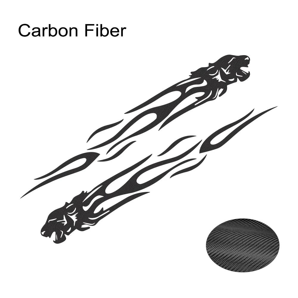Car Sticker Creative Tiger Flame Totem Vinyl Decal Waterproof Universal Auto Funny Personalized DIY Exterior Decor Accessories