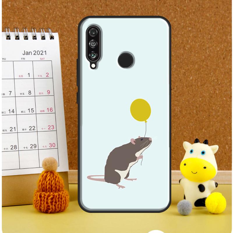 Cute Cartoon Animal Rat For Huawei Nova 9 10 SE 3i 7i 8i 11i 12i Y60 Y61 Y70 Y72 Y73 Y90 Y91 P20 P30 P40 Lite Case