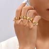 Braccialetto Anello Mano Delicato Placcato Oro Catene a Maglia Fatte a Mano Braccialetti a Pettorina Gioielli per Mano da Donna Regalo Trendy