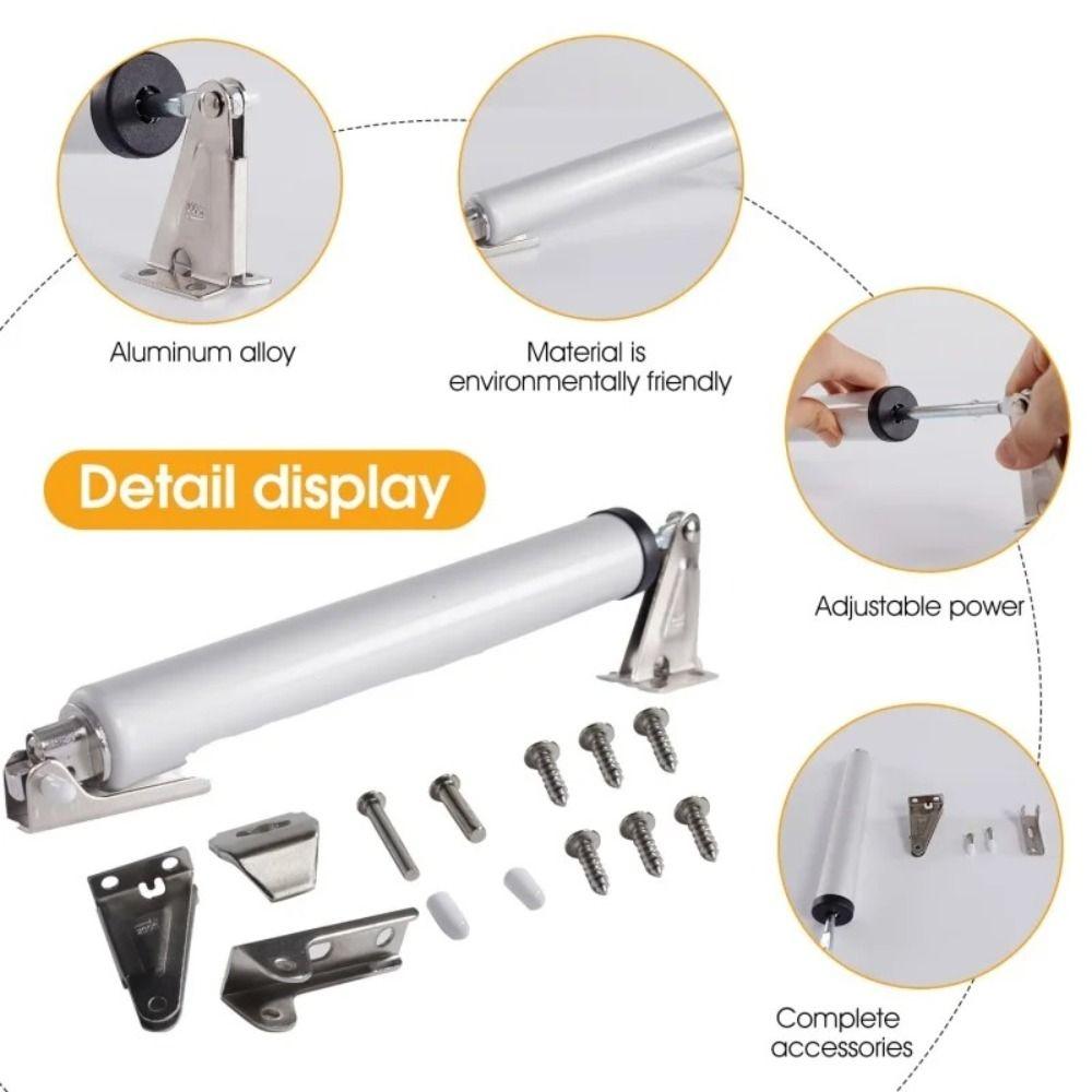 Anti-Pinch Pneumatic Door Closer Automatic Rebound Spring Return Device  Light Medium Wooden Doors