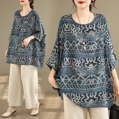 DIMANAF Women Plus Size New T-Shirt Flower Print Loose Casual Lady Tops Tees Shirts Oversize Summer 2026