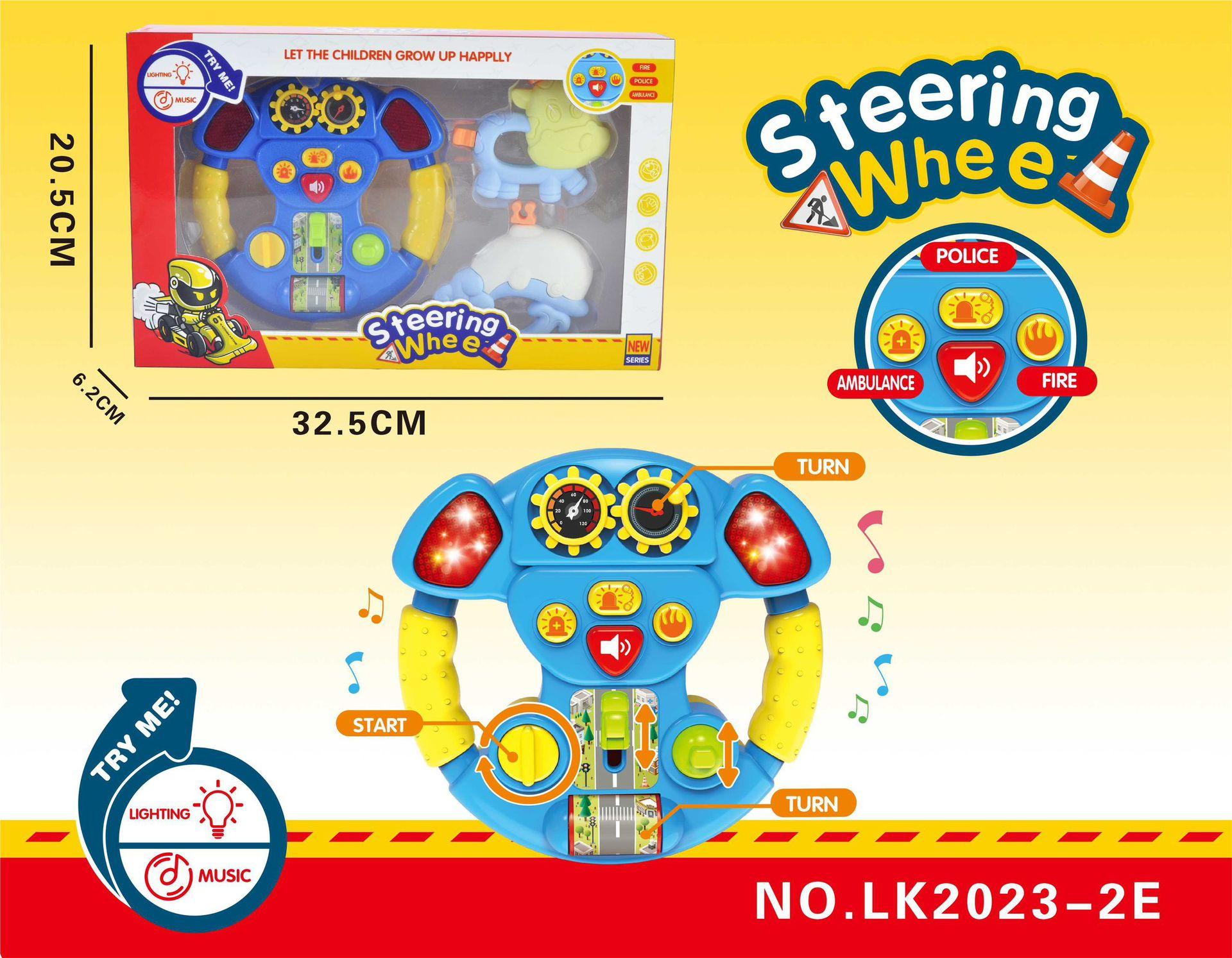 

Детская игрушка-симулятор рулевого колеса, вращающееся, симулятор вождения автомобиля, игра-головоломка, музыкальный подарок зелёный