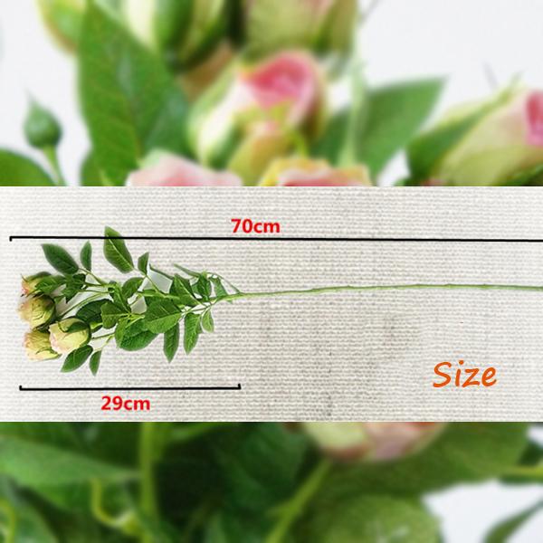 Sztuczne Kwiaty Symulowane Pojedyncze Pąki Róż Sztuczny Kwiat Róży Dekoracja Ślubna Dekoracja Domu Hotelu