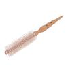 Round Hair Brush Nylon Bristles Wood Barrel Comfortable Grip Professional Styling Tool for Salon
