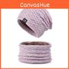 Knit Hat And Scarf Set For Women With Fleece Lining For Winter Outdoor Warmth