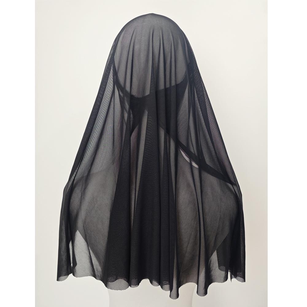 Sexy Halloween Nonne Vampir Cosplay Kostüm - Schwarze Hexe Magd Rollenspiel