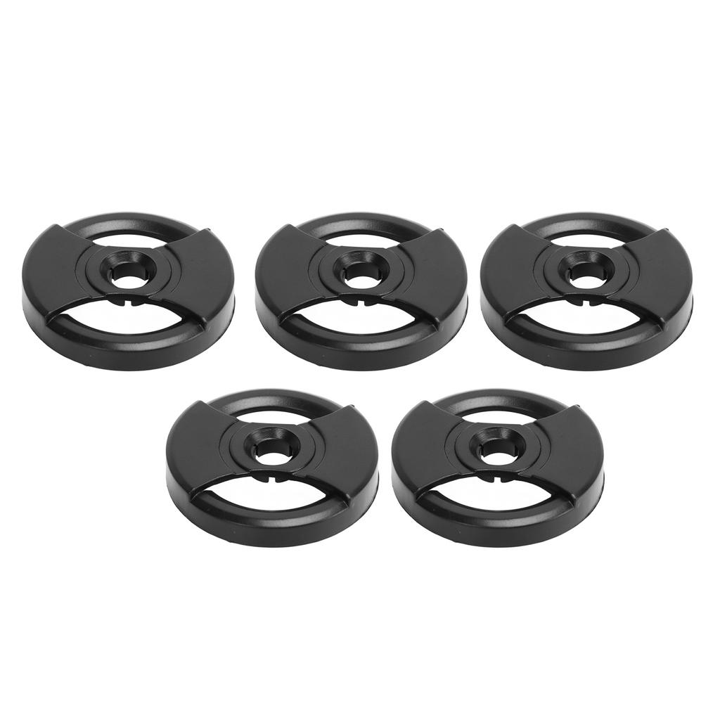 5PCS Plastic Record Adapters 45RPM Turntable Adapter Gramophone Accessories Black 1L50