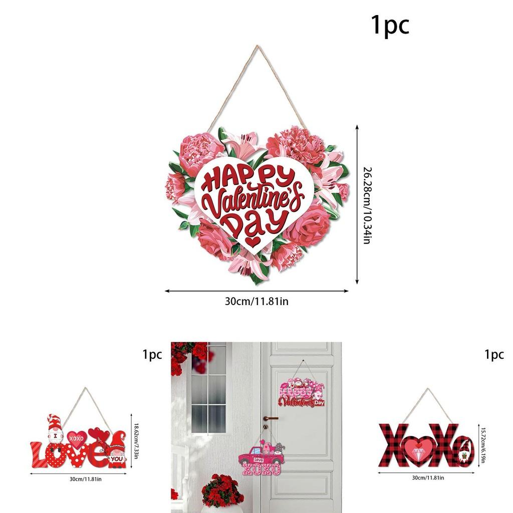 Herz Blume Papier Türhänger Partydeko für Valentinstagsfeier