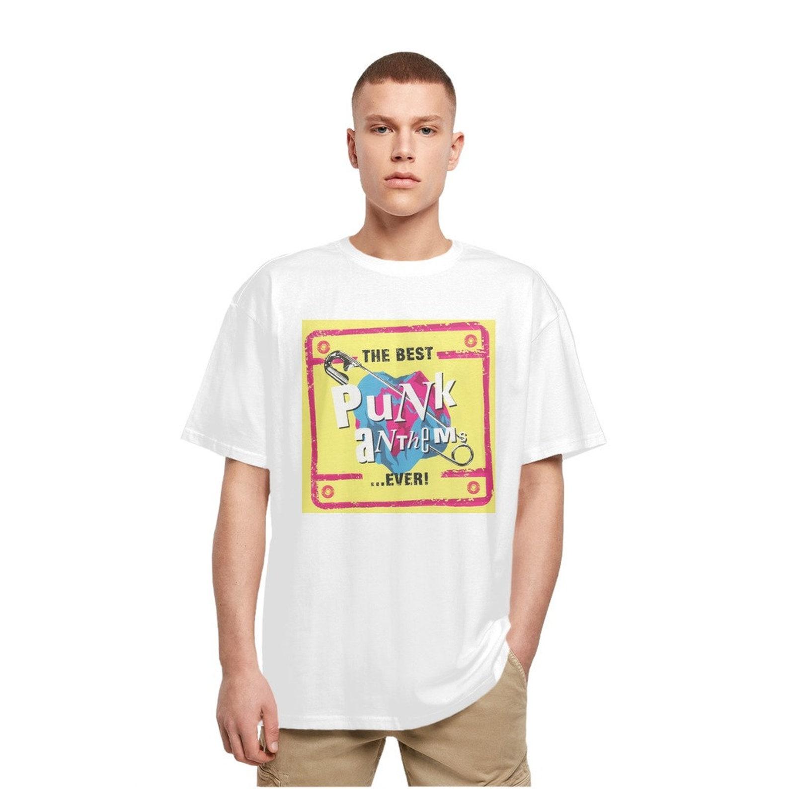Punk Anthems Oversized T-Shirt – 80s Music Fashion XL