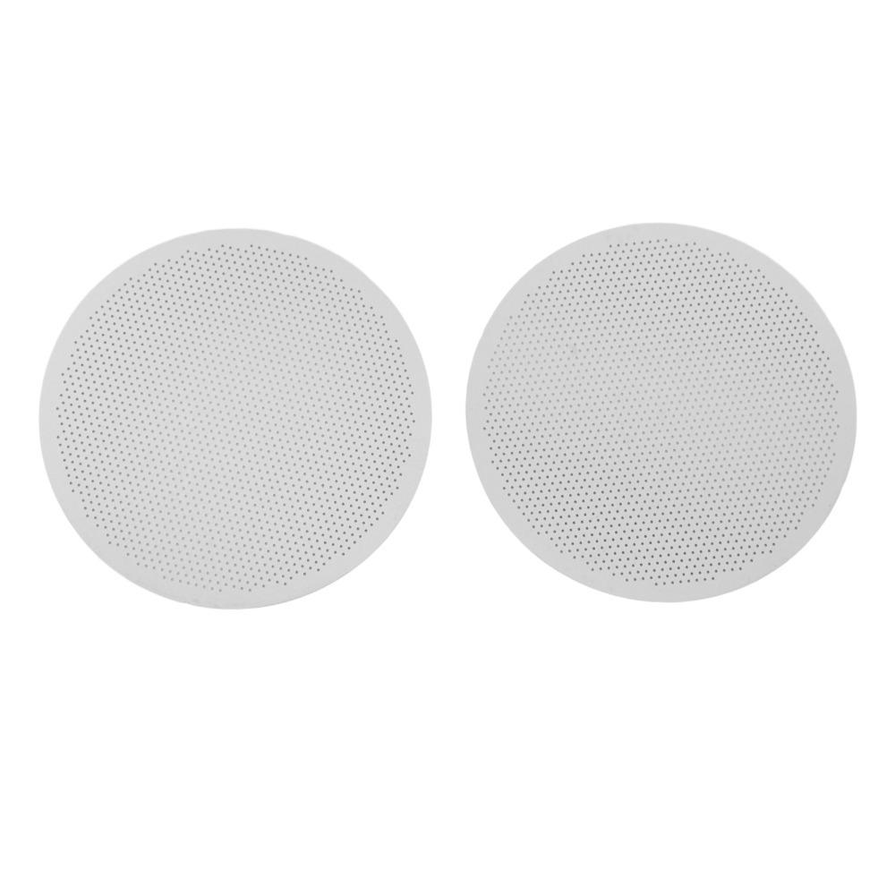 Ensemble 2 Pièces Acier Inoxydable 304 Écran pour Marc de Café Écran Filtre à Café Infusion de Café