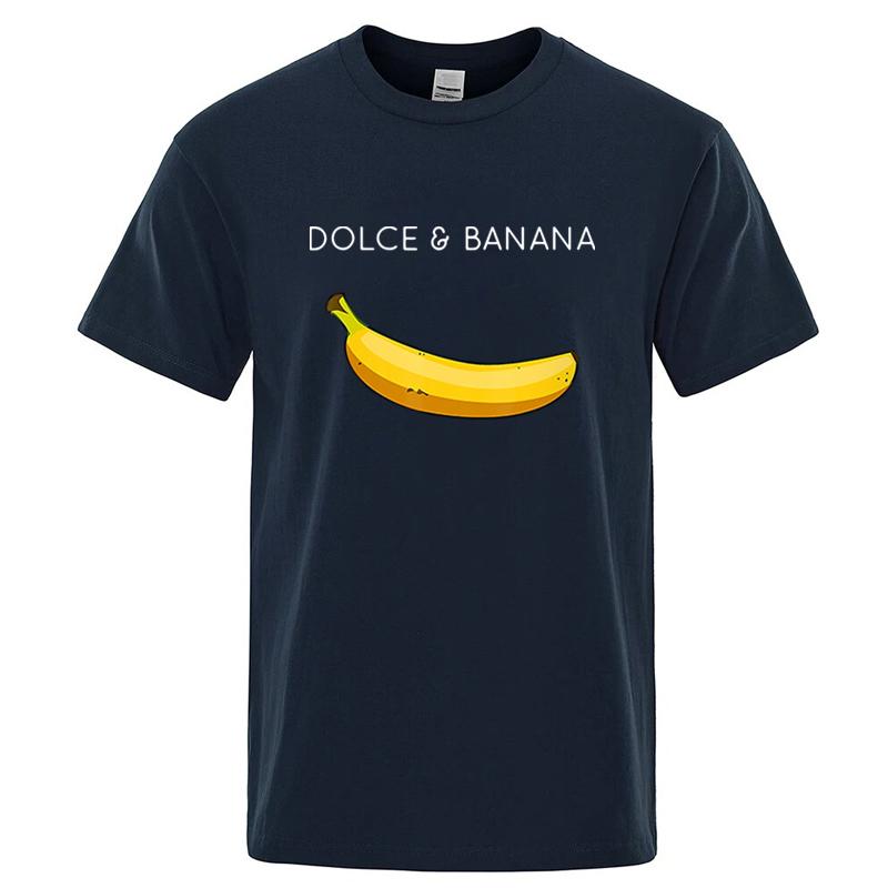 

Funny Banana Printing Tshirt Unisex and WOMEN Summer Cotton Clothing Casual Fashion Round Neck Short Sleeved Tee Streetwear 4XL