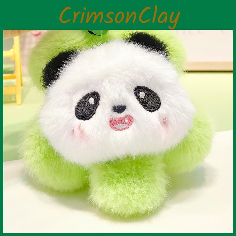 Plush Fun Soft Panda Head Keychain Ideal For Keyrings And Bag Accessories For Kids