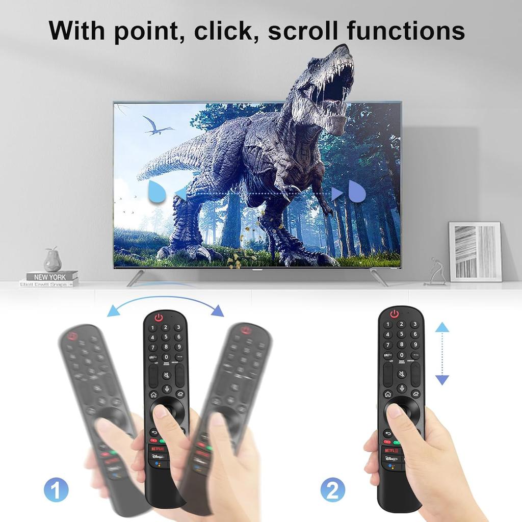 Magic Remote for LG-Smart-TV-Remote-Control-Replacement with Pointer and Voice Function,Compatible with LG 2019-2024 UHD OLED QNED NanoCell 4K 8K