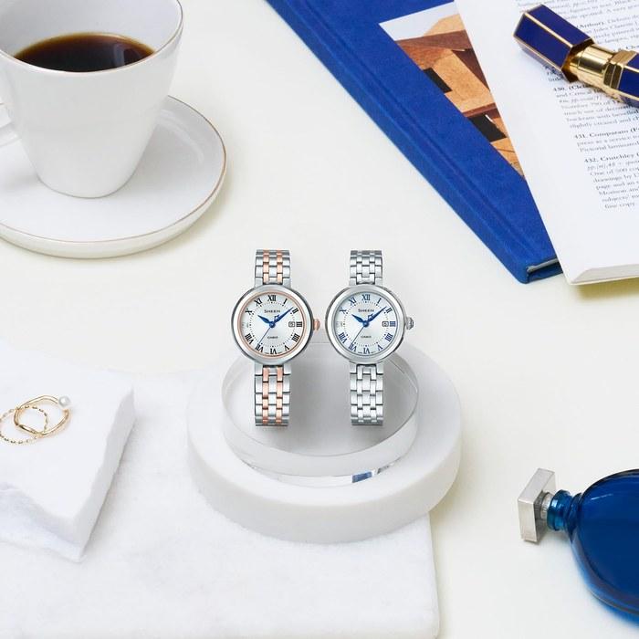 [Casio] Scene Watch SHS-4530J-7AJF Women's Solar Sapphire Glass Silver/Blue