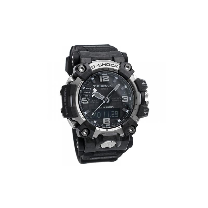 CASIO MASTER OF G-LAND Series G-Shock Series Waterproof 200 Meters Solar Quartz Resin Strap Men's Watch Black Dial GWG-2000-1A1JF
