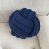 Pute Manuell Flettet Knute 22cm Rund Kuleform Sherpa Elastisk Soveselskap Sofa Dekorasjon Pyntepute Fotograferingspute