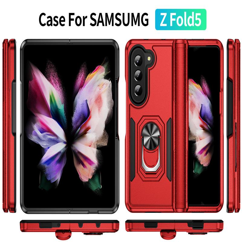 Suitable for Samsung Folding Machine Z Fold 5 Trailblazer with Ring ZFilp 6 Car Bracket Mobile Phone Case