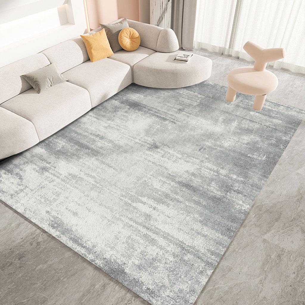 Minimalist Grey-gold Color Gradation Large Rug Living Room Coffee Table Rug Simple Rugs Bedroom Decor Dirt Resistance Floor Mat