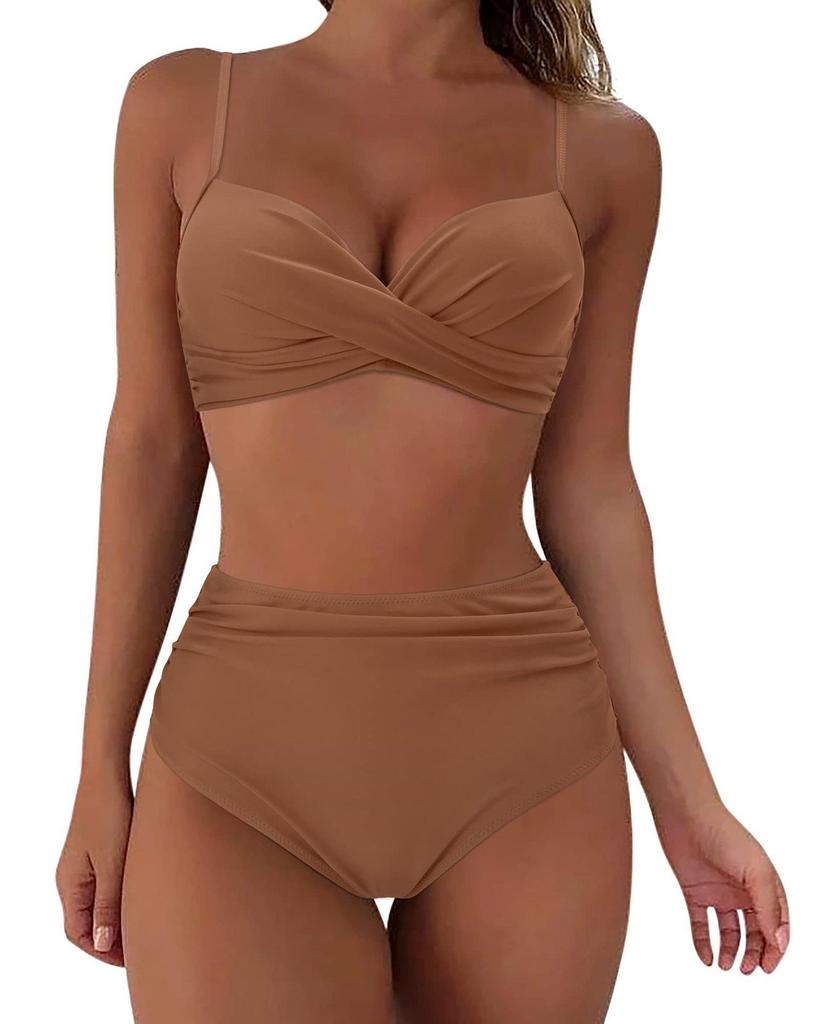 High-Waisted Two-Piece Bikini - Sexy, Belly-Concealing Swimsuit for Women (2026)