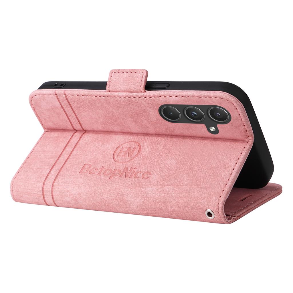 BETOPNICE 001 for Samsung Galaxy A55 5G Magnetic Case Leather Flip Stand Protective Cover