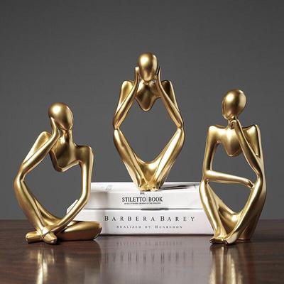 Abstrakte Figur, Kunstharz-Skulptur, Schmuckstück, Bürodekoration, Statue, Heimskulptur, Festival-Geschenk