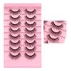 8 Paar Volle Dicke Natürliche Wimpern Dicke Biegung Falsche Wimpern 3D Stereoskopische Falsche Wimpern