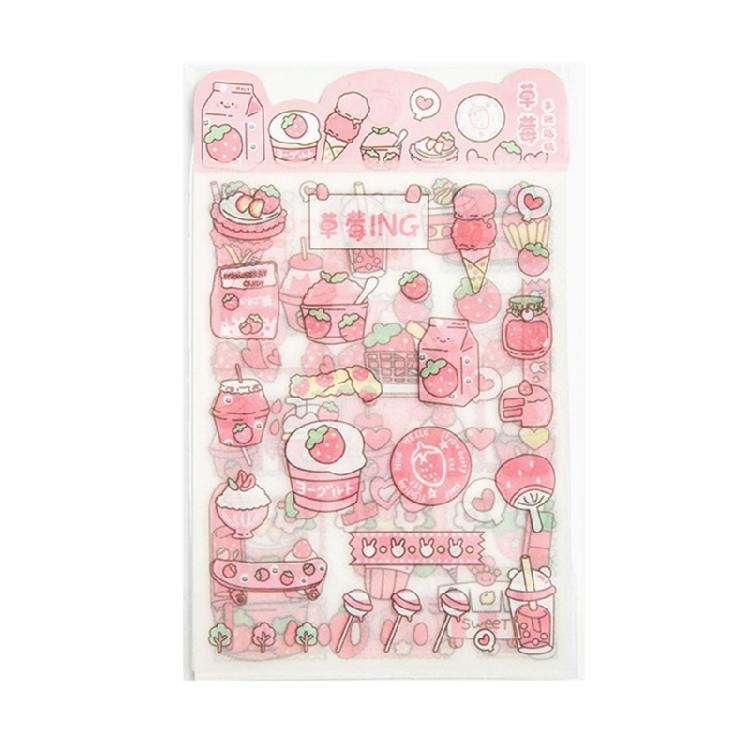 Glittering Matte Finish Journal Sticker Waterproof Decorative PET Sticker For Art Craft Scrapbooking Notebook Planner